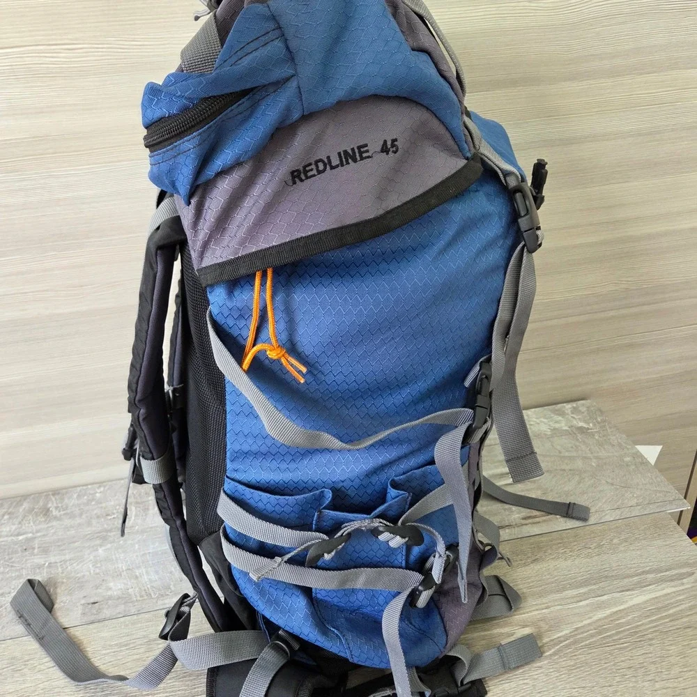 Vintage JanSport Backpack Redline 45 Blue Frame Hiking Technical Gorpcore Bag